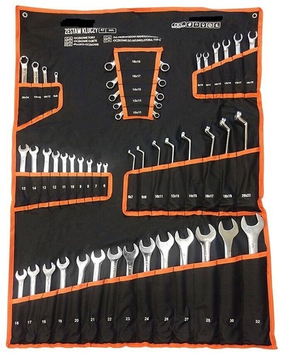 Set 47 chiavi combinate fisse e stella 12 punti da 6-32mm FRENI TORX POLIGONALI - Foto 2 di 6