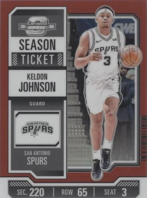 2023-24 Panini Contenders Optic - Keldon Johnson #80 for sale | eBay