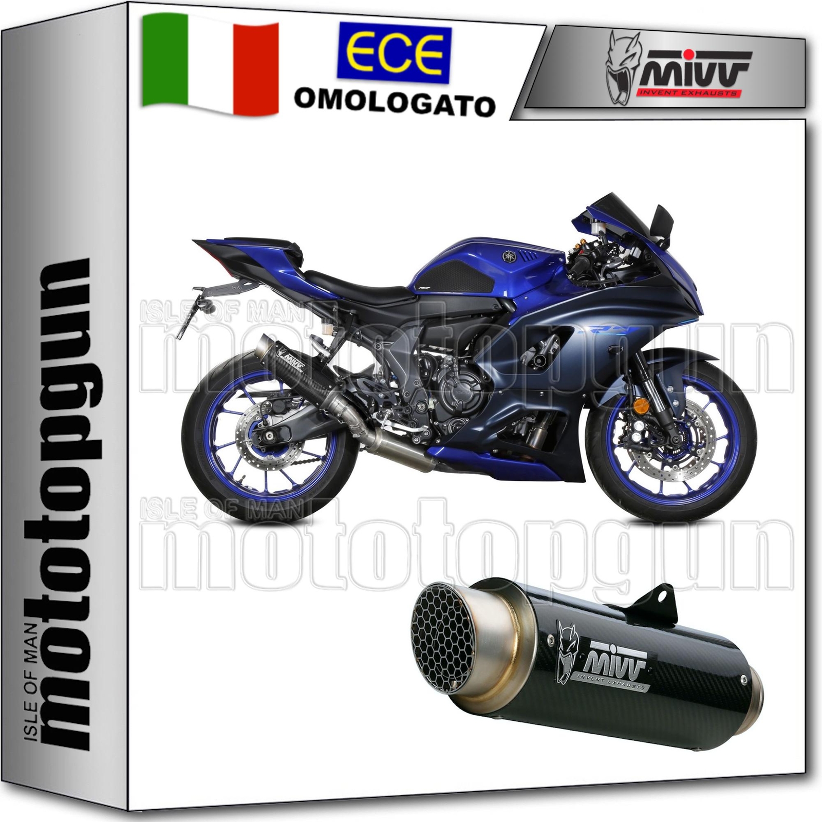 MIVV SCARICO OMOLOGATO CATALIZZATO CARBON CARBON YAMAHA YZF R7 2022 22