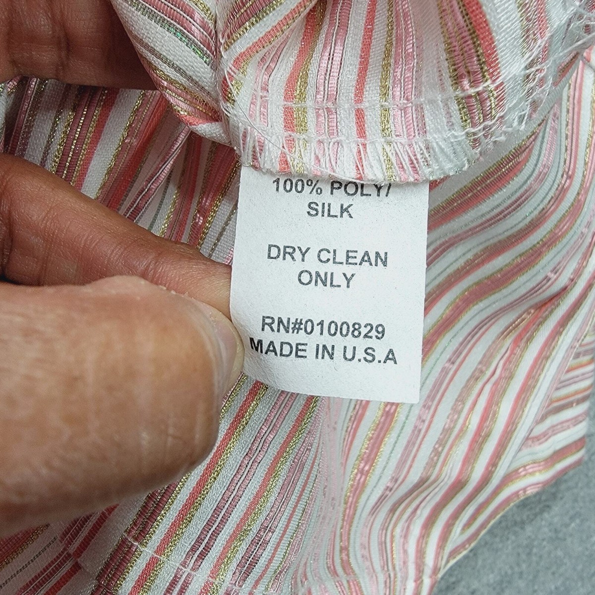 CONNIE ROBERSON STRIPED JACKET, SIZE S View 6