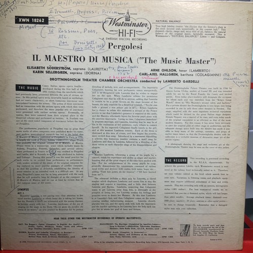 PERGOLESI - I MAESTRO DI MUSICA - ORIGINAL WESTMINSTER SCHALLPLATTEN VINYL - GEBRAUCHT - Bild 2 von 5