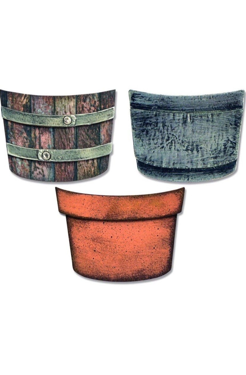 Sizzix Bigz Potted die #664184 Retail $22.99 Cuts Fabric, Tim
