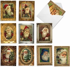 Variety Pack of 10 Christmas Greeting Cards with Envelopes, Humor Holiday Assort
