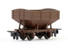 OO9 Snailbeach 4-wheel Hopper Wagon plain brown Peco GR-340UB