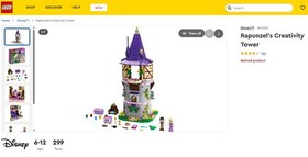 41054 LEGO&reg; Disney Rapunzel's  Creativity Tower (100% complete w/ Instructions)