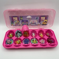 Hatchimals CollEGGtibles 12-Pack Egg Carton Pink Glitter Figures Mini GUC