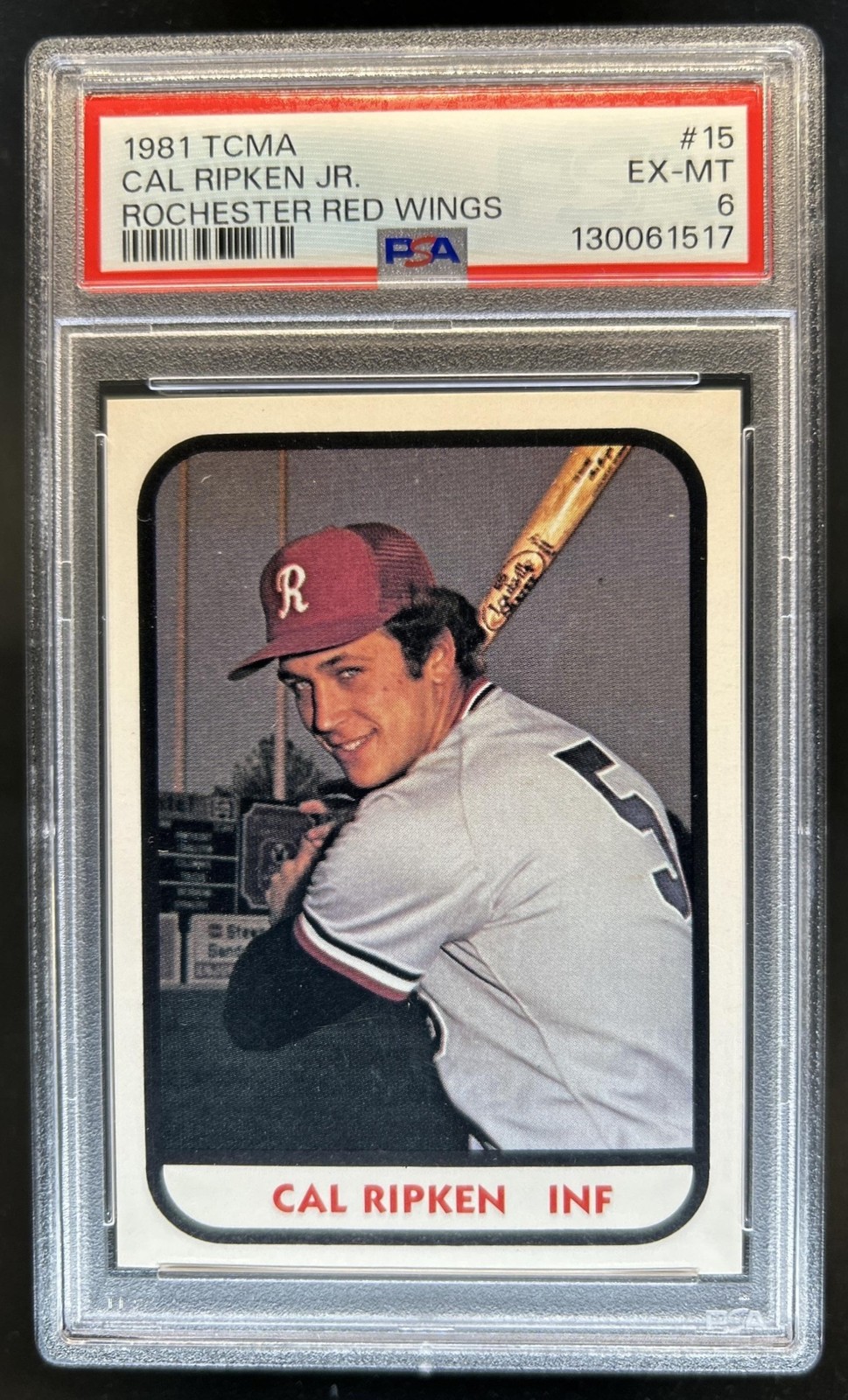 1981 TCMA Rochester Red Wings Cal Ripken Jr #15 PSA 6