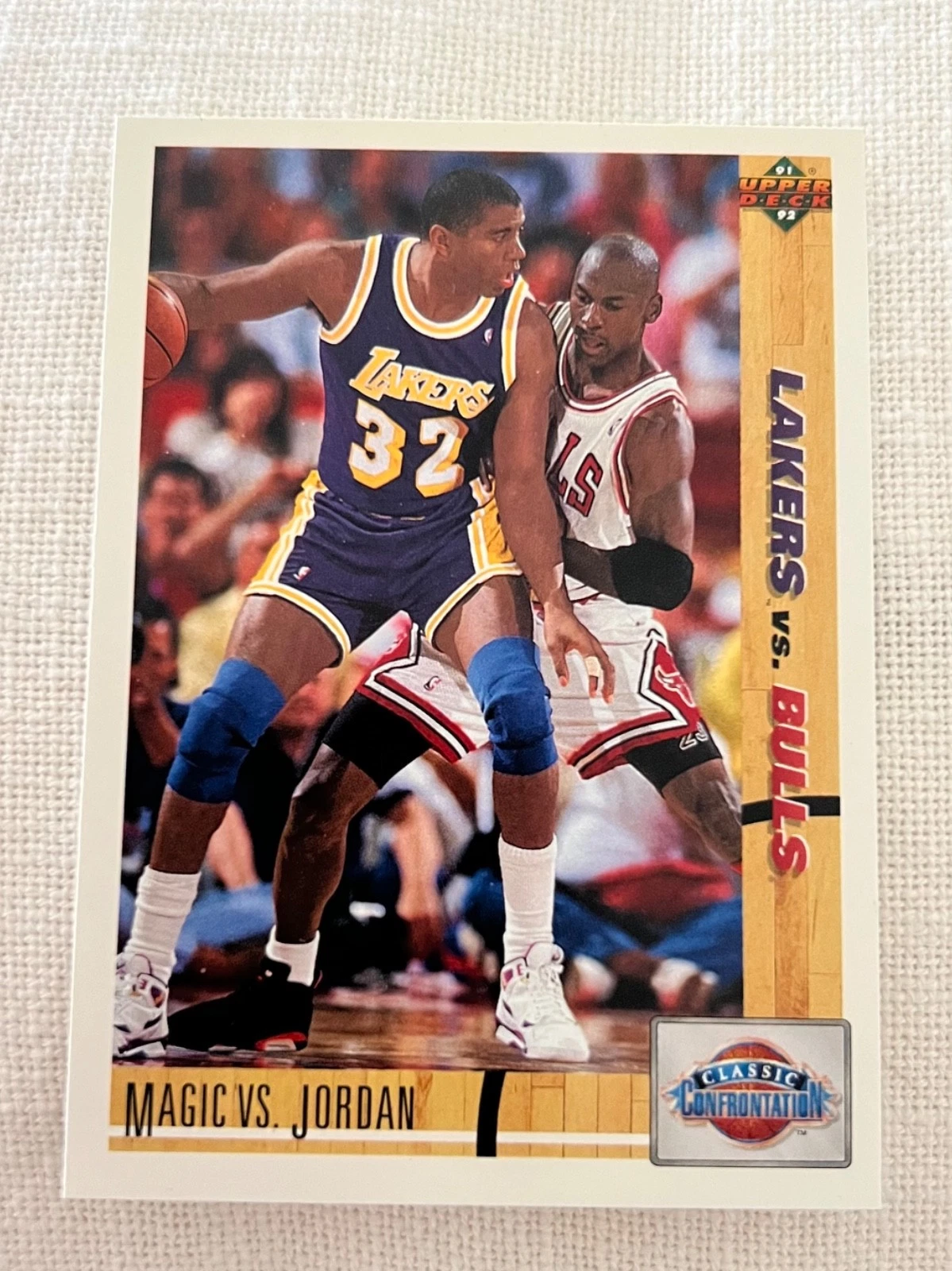 1991-92 Upper Deck - Classic Confrontation Michael Jordan, Magic Johnson #34...
