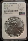NGC MS70 2023 American Silver Eagle One Dollar 1oz 999 Silver Coin-380