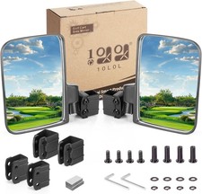 10L0L Golf Cart Mirror, No Drilling Extra Large Side View Mirror Universal for Y