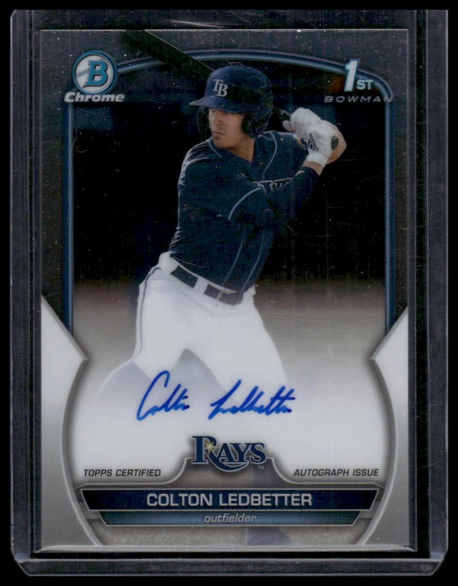 2023 Bowman Draft #CDA-CL Colton Ledbetter Chrome Prospect Autographs