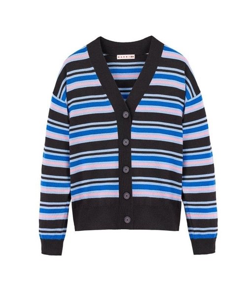 Women Marni Sweater Navy Wool 42 / XL / 50