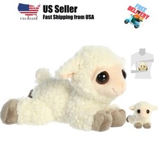 Enchanting Dreamy Eyes Lea Lamb Stuffed Animal - Captivating Gaze - Aesthetic...