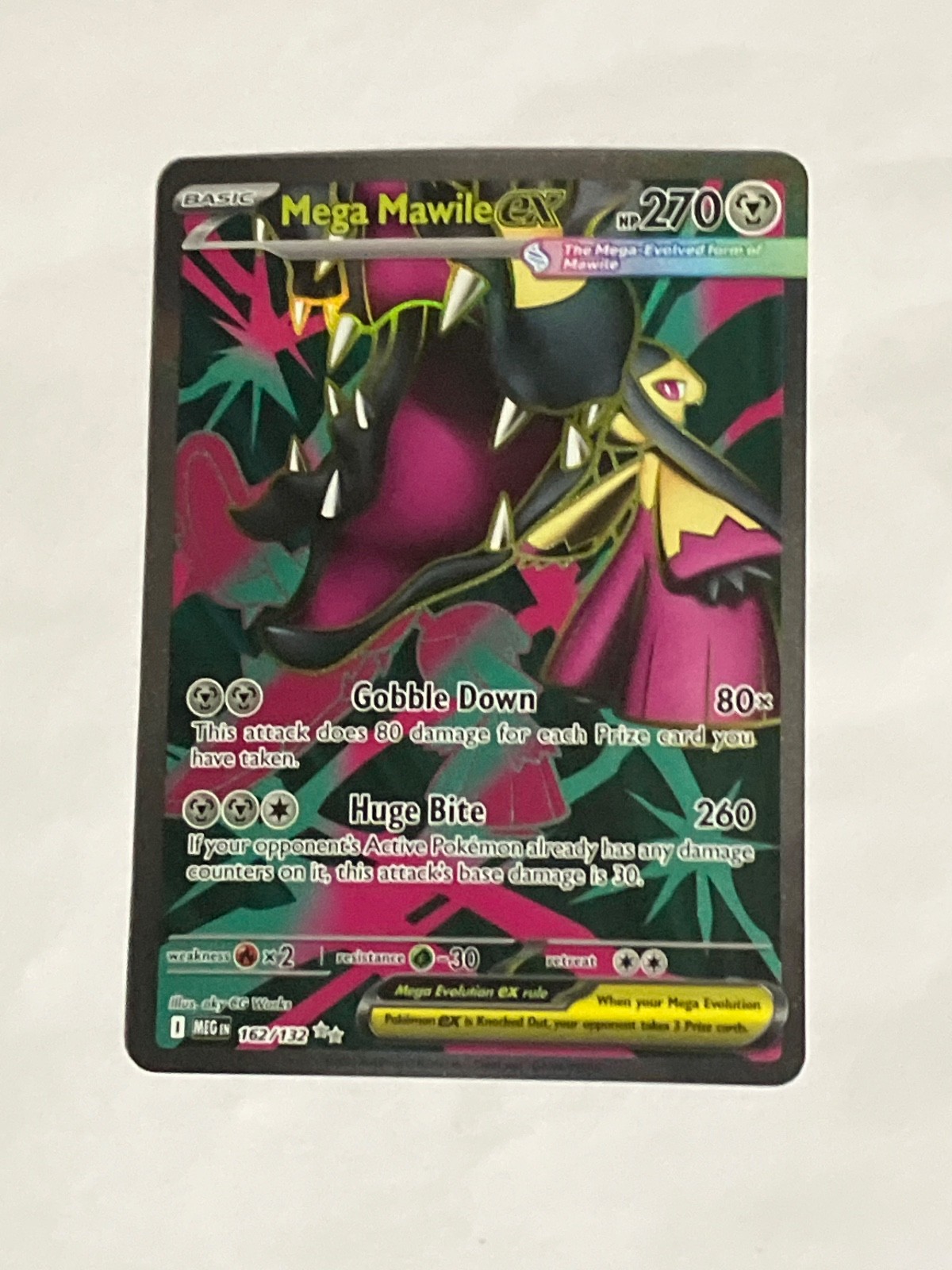 Mega Mawile ex - Ultra Rare ME01: Mega Evolution 162/132 LP-NM