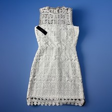 New Lulus Pay Tribute White Crochet Mini Dress Women’s XS