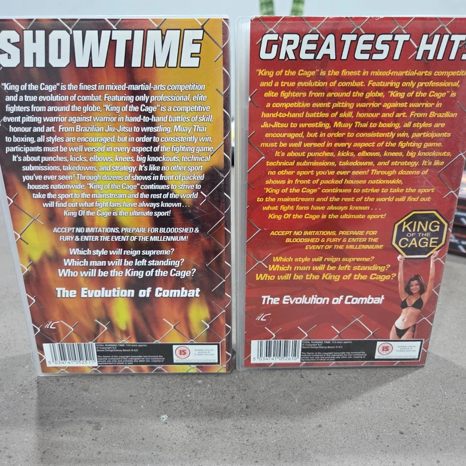 King Of The Cage VHS - Showtime - Greatest Hits - Image 2 of 2