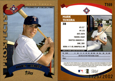 2002 Topps Traded & Rookies - Gold Parallels /2002 (#T1-T275) ~ Choose Your Card
