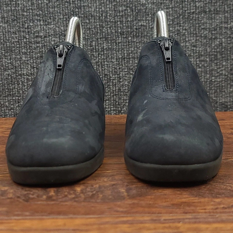 Zapatos sin cordones Rockport para mujer 7,5 M azul gamuza cuero cremallera cómodos informales Foto 3 de 4