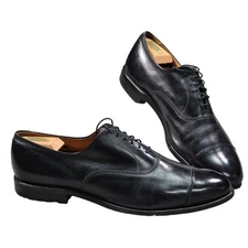 Allen Edmonds Park Avenue Cap Toe Oxford Shoes Men's 13 D Black Leather 5615 USA