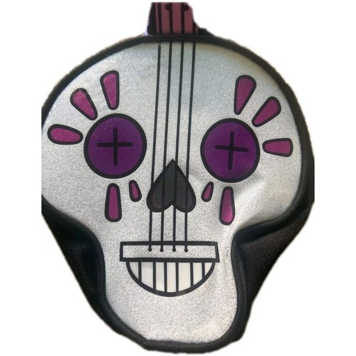 Vampirina Disney Skull Guitar Purple Purse Crossbody Bag 8 x 6.5 Inches NWT - Picture 4 of 5