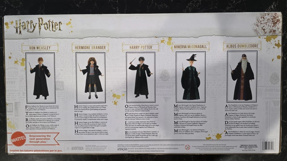 Boneca HARRY POTTER 12" 5 Conjunto de Figuras HERMIONE DUMBLEDORE McGONAGALL RON WEASLEY - Imagem 2 de 4