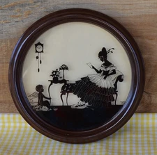 1931 C&A Richards 6” Silhouette 363 The Answer Woman Reading Letter Winged Angel