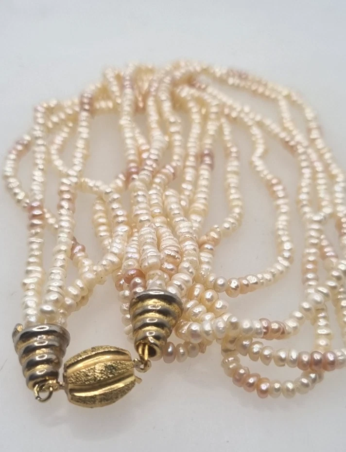 PERLE DI FIUME COLLANA VINTAGE - Immagine 3 di 4