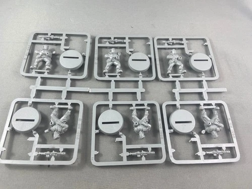 6 Stormtroopers Berets Monopose 2nd Ed Imperial Guard Warhammer 40k NO BACKPACKS