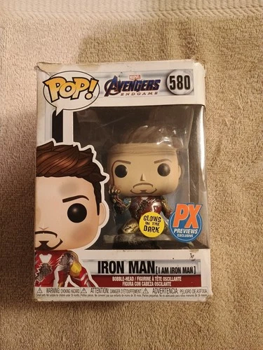 Funko Pop! Vinyl: Marvel - Iron Man (I Am Iron Man) (Metallic) (Glows in the...
