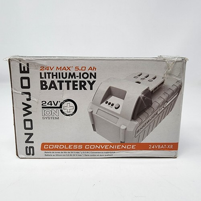 #ad #ad Snow Joe Sun Joe 24V 5.0 Ah Lithium Ion Battery 24VBAT XR UNTESTED $31.99