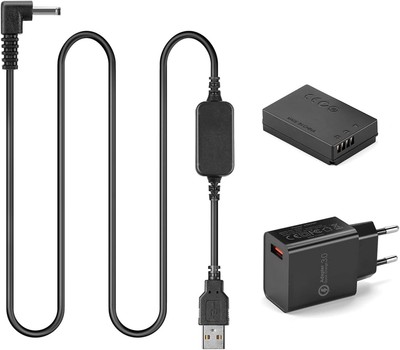 Raeisusp Ack-e12+dr-e12 Usb Dummy Akku f. Canon Eos M10 M50 M100 M200 Kiss M