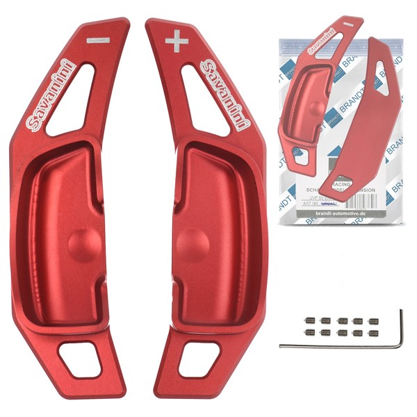 Brandt Schaltwippen ALU ROT FüR Mercedes Benz E-Klasse W212 S212 A207 C207-image