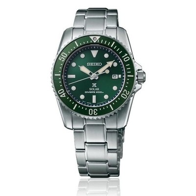 Seiko Prospex Sea SNE583P1 Green Hulk Diver Solar Stainless Steel Sapphire