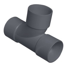 Solvent Grey 32mm (36mm) Waste Pipe Tee - Bag of 5 - FREE Next-Day Delivery