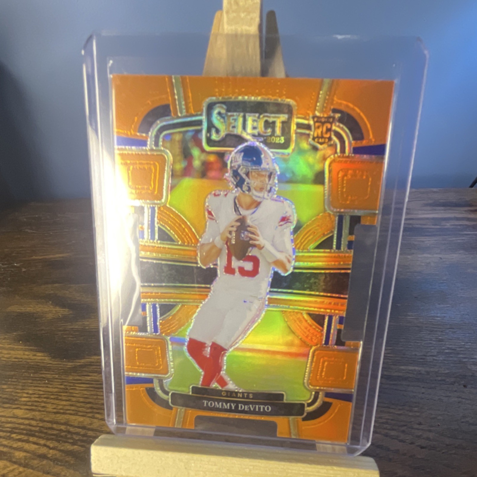 Panini 2023 Select Concourse Orange Prizm Die-Cut Tommy DeVito #73 Rookie /499