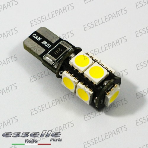 COPPIA LUCI TARGA 9 LED PER PEUGEOT 208 T10 W5W CANBUS 100% NO ERRORE - Foto 6 di 8