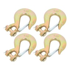 4 Pack 38 G70 Chain Hook Clevis Slip Hook With Safety Latch 18000lbs Capacity 4 Pack 38 G70 Chain Hook Clevis Slip Hook With Safety Latch 18000lbs Capacity