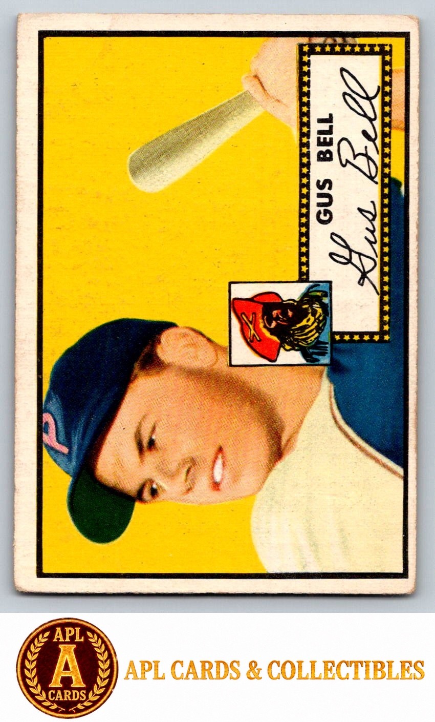 1952 Topps Gus Bell #170 Pirates VG Crease
