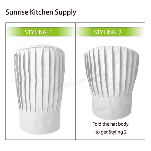 Tall Chef Hat in White - Picture 4 of 6