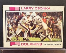 1973 Topps Larry Csonka #100 Miami Dolphins Football - NM