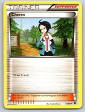 Cheren 91/98 Uncommon Emerging Powers Pokemon Heavily Played