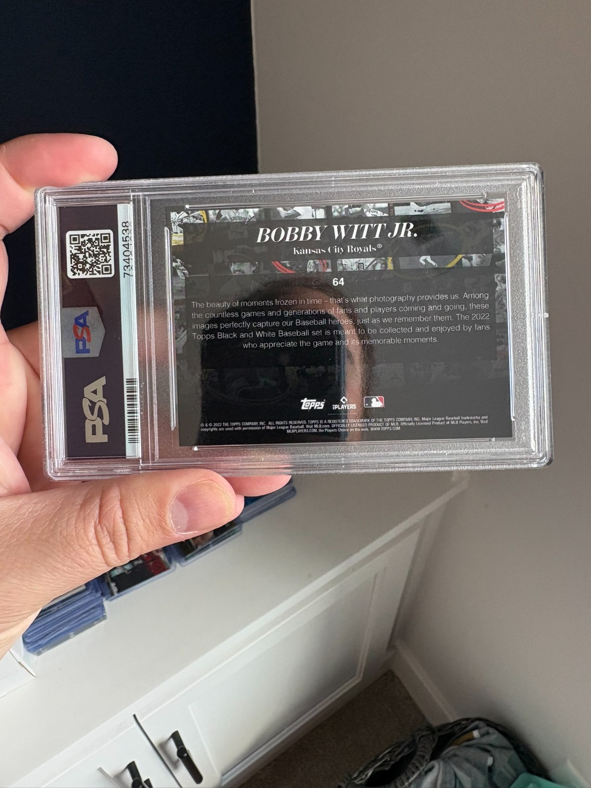 Bobby Witt Jr Rookie - 2022 Topps Black & White #64 Royals - PSA 10 GM view 4