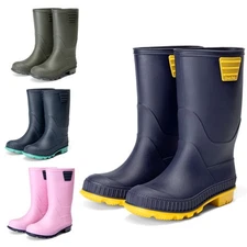 Kids Boys Girls Toddlers Rain Boots Waterproof Outdoor Rainy Day Play Boots