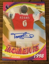 Tony Adams 18/50 - 2026 Topps Finest Premier League - Finest Moments Auto FM-TA