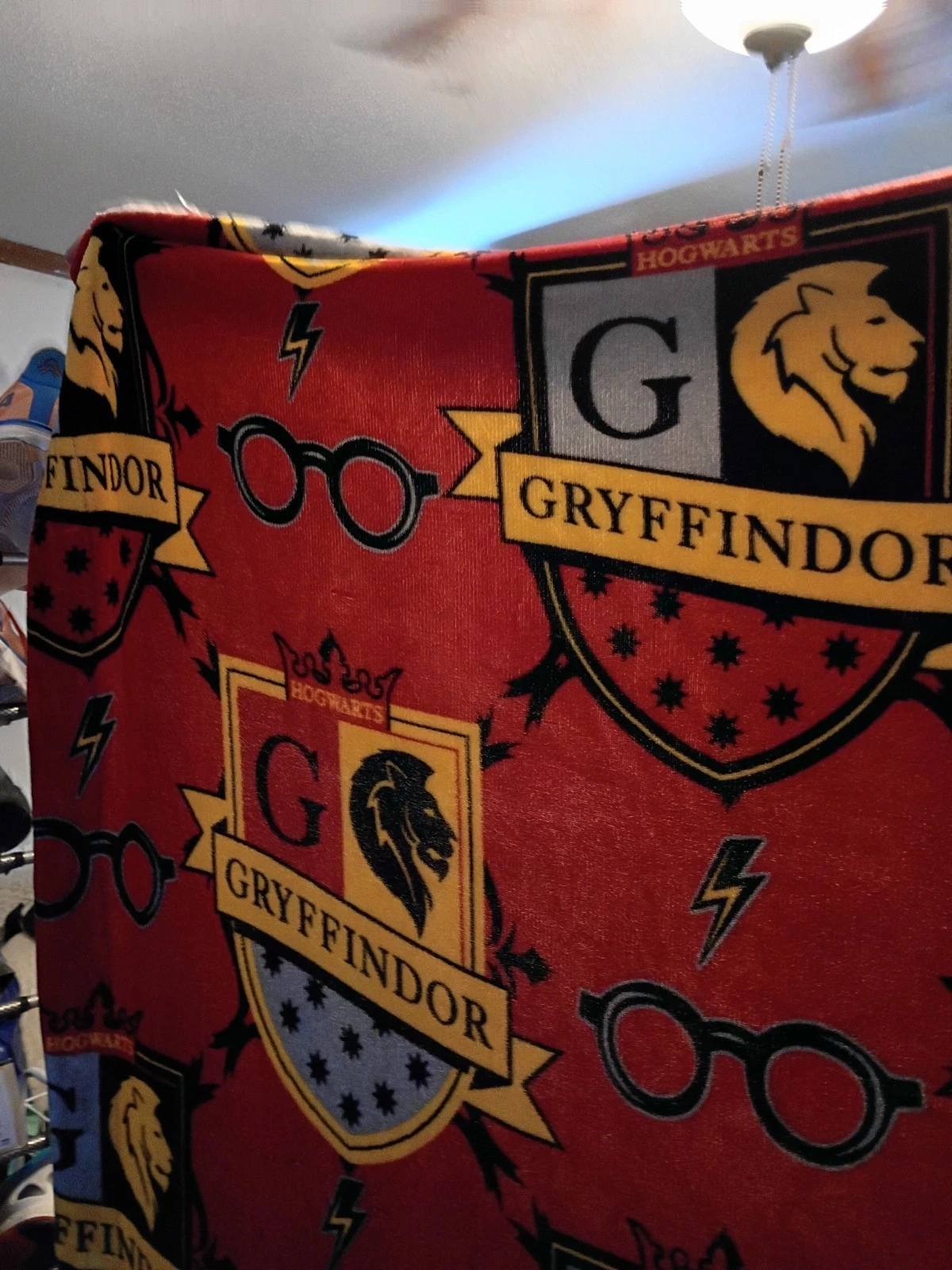 Harry Potter Gryffindor Woven Tapestry Throw Blanket Hogwarts House Crest Wizard