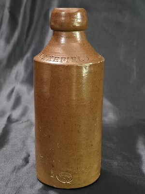 Antique A.P. Shaw & Co Wakefield Bourne Denby 5 Stoneware Bottle Ink Ginger Beer