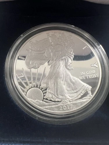 2017-W 1 oz Proof American Silver Eagle (w/Box & COA)