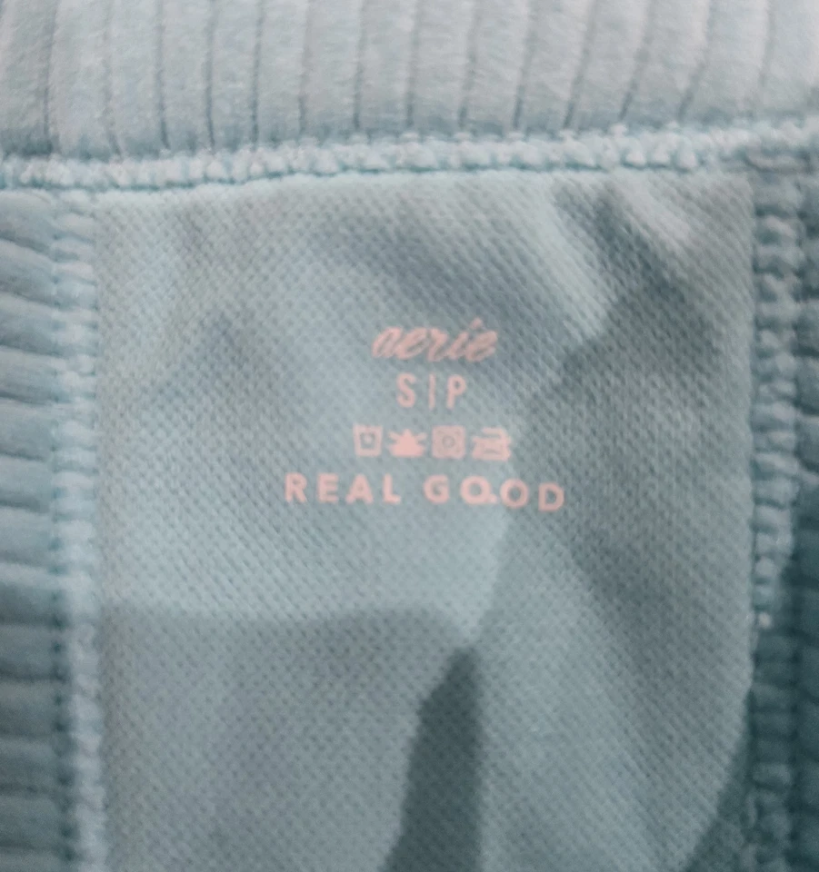 Aerie Superchill Seamless High Neck Bra Top Light Blue Size S NWT - Image 4 of 4