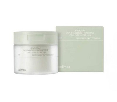 celimax JI WOGAE Cica BHA Blemish Toner Pad