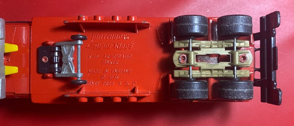 MATCHBOX LESNEY SuperKings Modellino K-16/18 FORD ARTICULATED TANKER TEXACO 1973 - Immagine 4 di 4